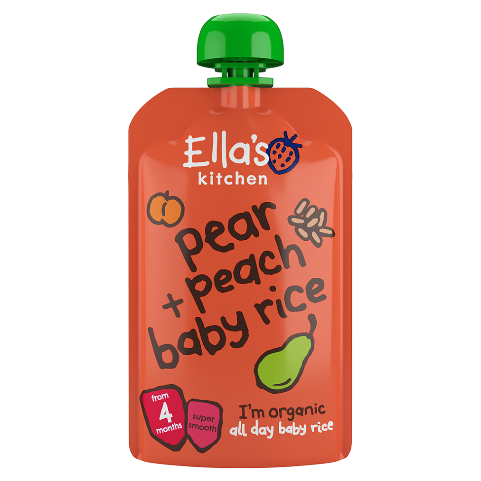 E-shop ELLA'S KITCHEN Dětská rýže, hruška a broskve BIO 120 g