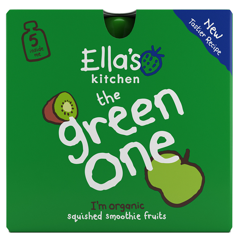 E-shop ELLA'S KITCHEN Green one kiwi s jablkem a banánem BIO 90 g x 5 kusů