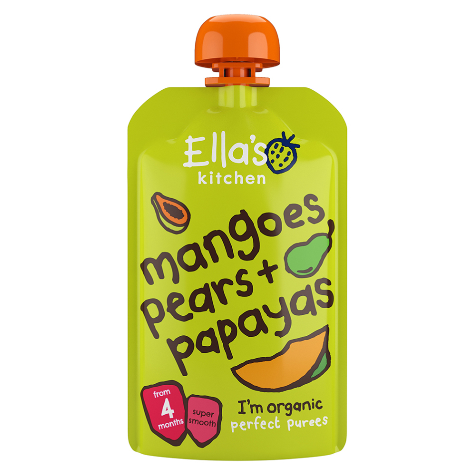 E-shop ELLA'S KITCHEN Mango hruška a papája BIO 120 g