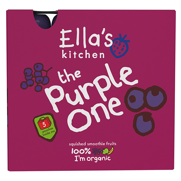 E-shop ELLA'S KITCHEN Purple one ovocné pyré s černým rybízem BIO 90 g x 5 kusů
