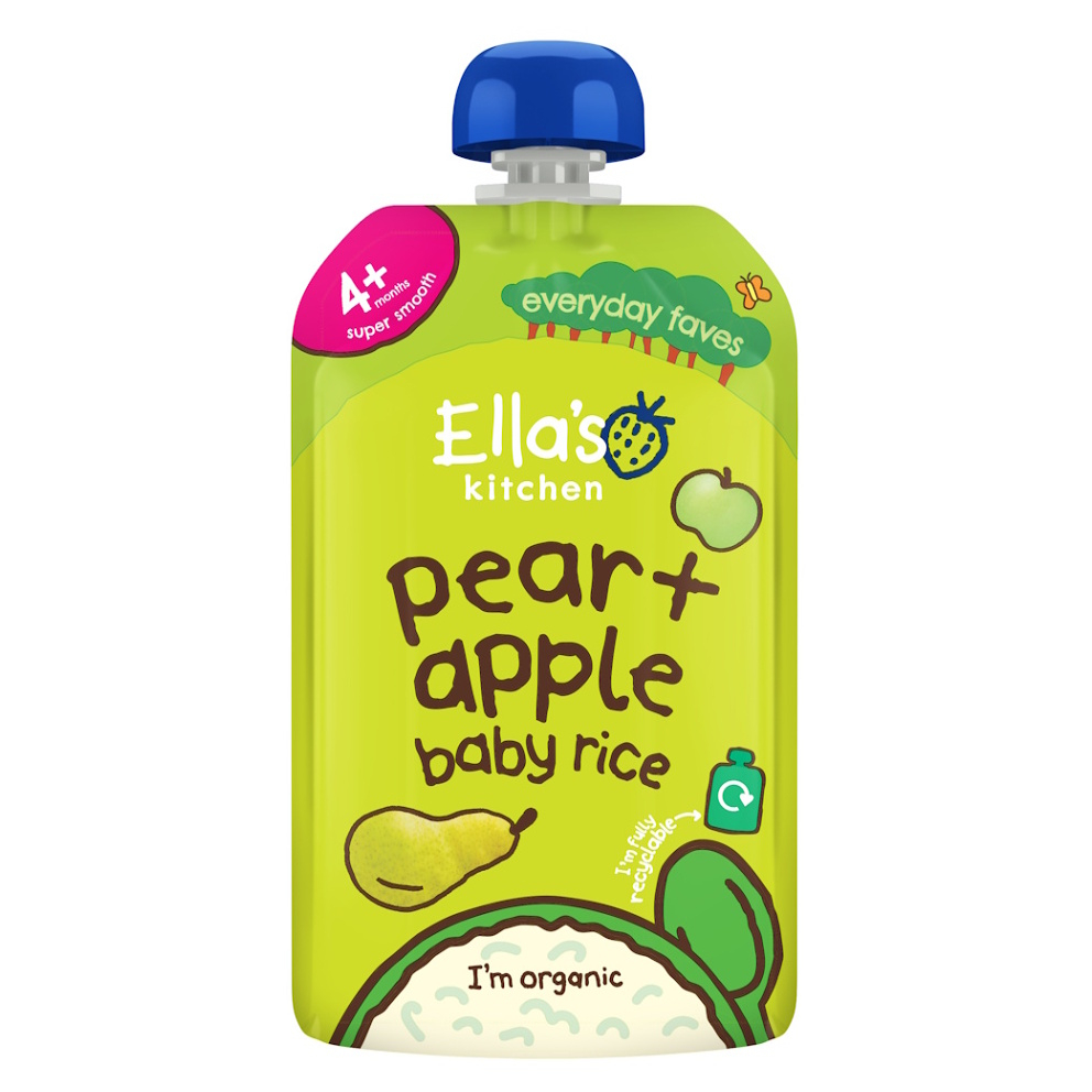 ELLA'S KITCHEN Dětská rýže hruška a jablko BIO 120 g