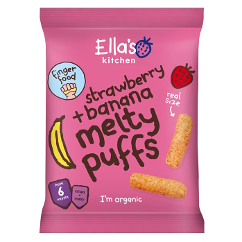 ELLA'S KITCHEN Křupky jahoda a banán BIO 20 g (Sušenky, piškoty a dětské křupky) - BIO