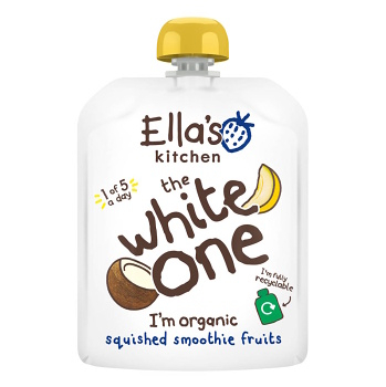 ELLA'S KITCHEN White one ovocné pyré s melounem 6m+ BIO 360 g 4 × 90 g (Ovocné přesnídávky) - BIO