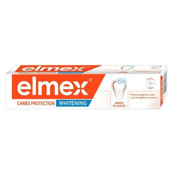 ELMEX Caries Protection Whitening Zubní pasta proti zubnímu kazu 75 ml, poškozený obal