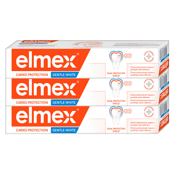 ELMEX Caries Protection Whitening Zubní pasta proti zubnímu kazu 3x 75ml