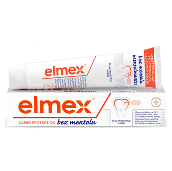 ELMEX Caries Protection Zubní pasta proti zubnímu kazu bez mentolu 75 ml (Klasické zubní pasty) - Klasické, Ochranný