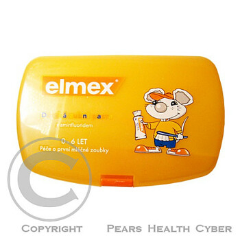 ELMEX dětská zubní pasta 50 ml + kartáček + svačinový box mexík