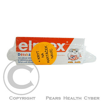 ELMEX dětská zubní pasta 50ml + kryt na kartáček