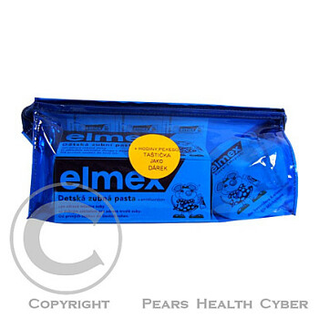 ELMEX dětská zubní pasta 2x50 ml +dět.hodiny v taštičce
