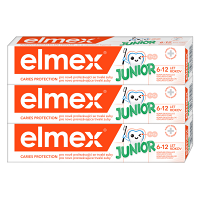 ELMEX Junior Dětská zubní pasta pro děti ve věku 6-12 let  3 x 75 ml