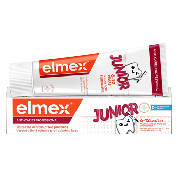 ELMEX Junior Professional Dětská Zubní pasta pro děti ve věku 6-12 let 75 ml