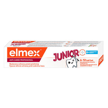 ELMEX Junior Professional Dětská Zubní pasta pro děti ve věku 6-12 let 75 ml