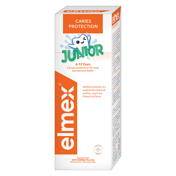ELMEX Junior Ústní voda pro děti ve věku 6-12 let 400 ml