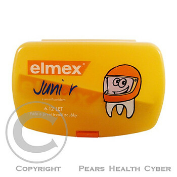 ELMEX Junior zubní pasta 75 ml + junior kartáček + svačinový box