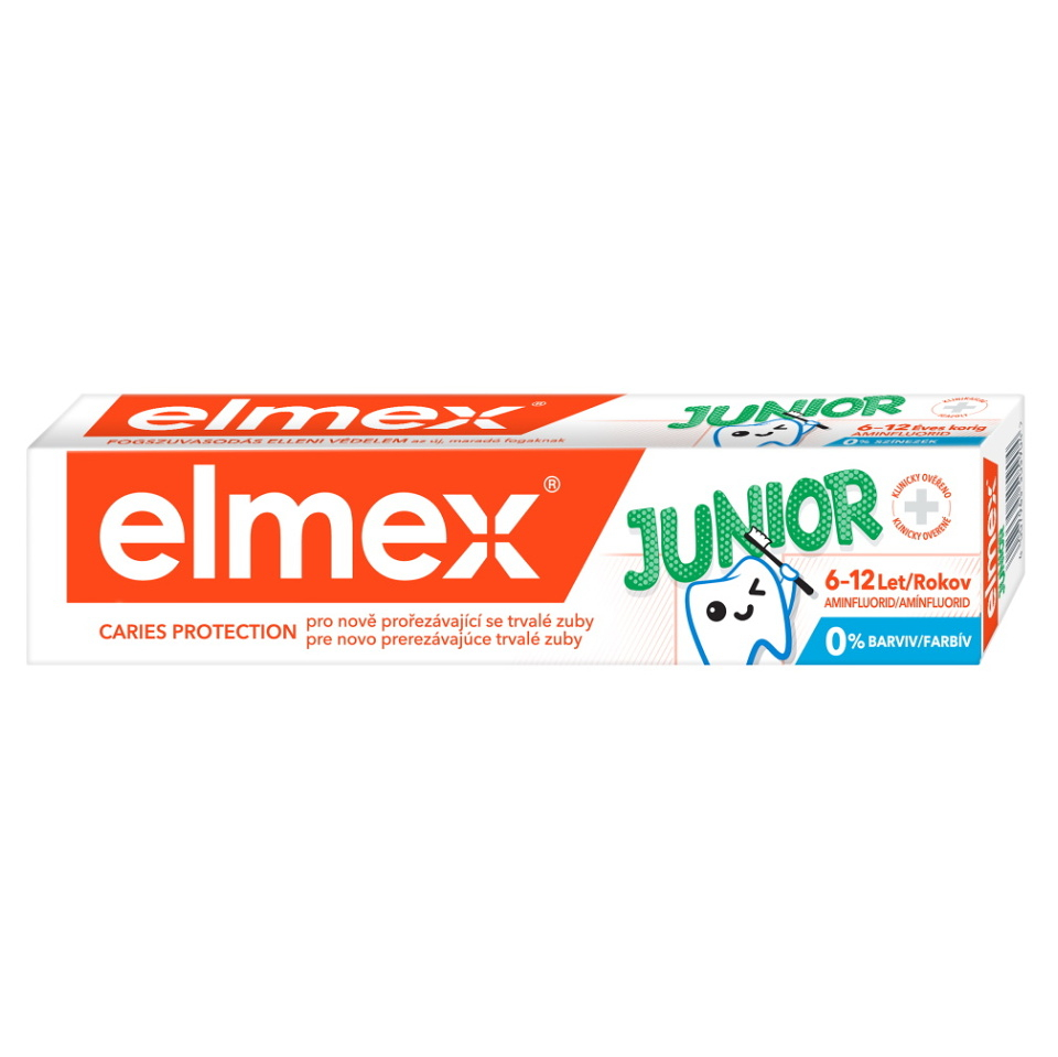 ELMEX Junior Dětská zubní pasta pro děti ve věku 6-12 let 75 ml