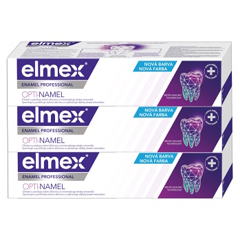 ELMEX  Enamel Professional Opti-namel zubní pasta pro ochranu zubní skloviny 3 x 75 ml