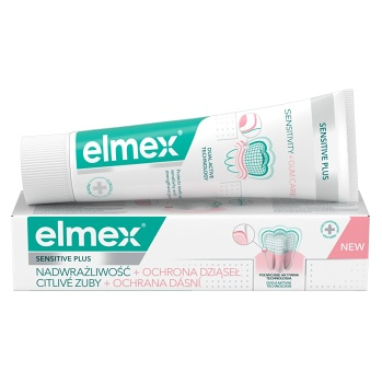 ELMEX Sensitive Plus Sensitivity + Gums Zubní pasta 75 ml (Zubní pasty na citlivé zuby a dásně)