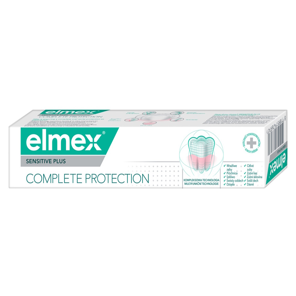 ELMEX Sensitive Complete Protection Zubní pasta pro kompletní ochranu zubů 75 ml