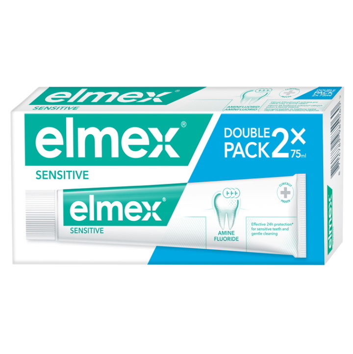Levně ELMEX Sensitive Zubní pasta pro citlivé zuby 2x 75 ml