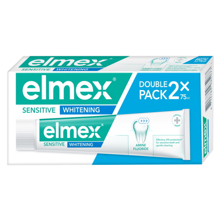 Levně ELMEX Sensitive Whitening Zubní pasta pro citlivé zuby 2x 75 ml