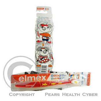 ELMEX zubní kartáček dětský 3-6 let + vzorky zubní pasty 12ml