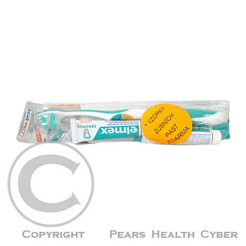 ELMEX zubní kartáček sensitive extra soft + 2 x vzorek zubní pasty