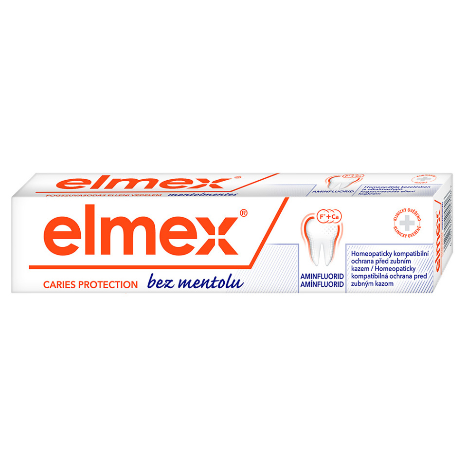 Levně ELMEX Caries Protection Zubní pasta proti zubnímu kazu bez mentolu 75 ml