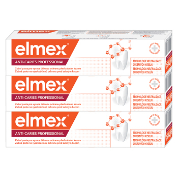 ELMEX Anti-Caries Protection Professional Zubní pasta 3 x 75 ml