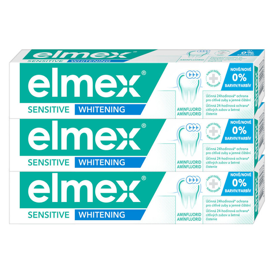 E-shop ELMEX Sensitive Whitening Zubní pasta pro citlivé zuby 3 x 75ml