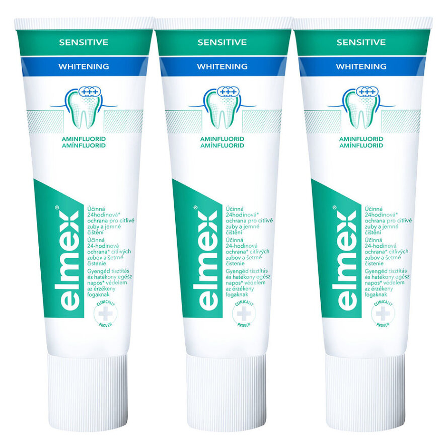 E-shop ELMEX Sensitive Whitening Zubní pasta pro citlivé zuby 3 x 75ml