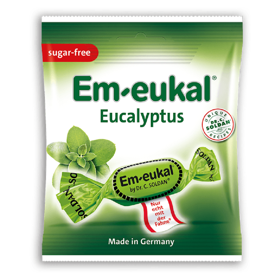 EM-EUKAL pastilky Eukalyptovo-mentolové 50 g