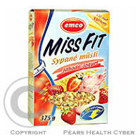 EMCO Miss Fit Müsli sypané jahoda + jogurt 375 g
