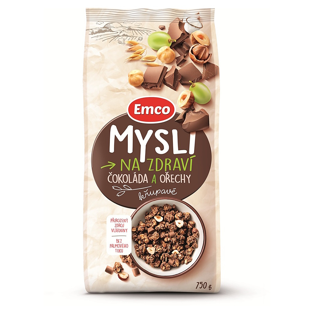 EMCO Mysli čokoláda a ořechy 750 g