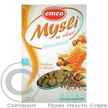 Emco Mysli na zdraví Pohankové Medové s ořechy 340 g
