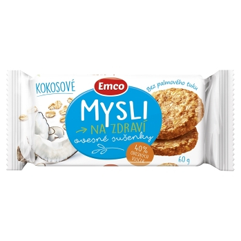 EMCO Mysli ovesné sušenky Kokosové 60 g
