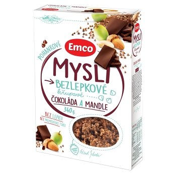 EMCO Mysli Pohankové čokoláda a mandle 340 g
