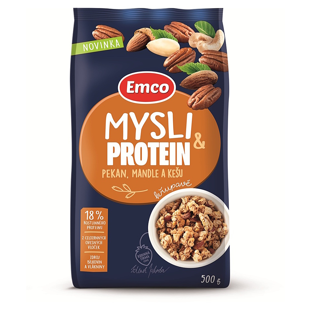Emco Mysli&Protein pekan, mandle a kešu 500 g