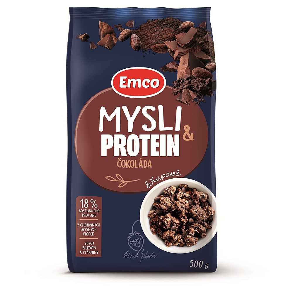 Emco Mysli&Protein čokoláda 500 g