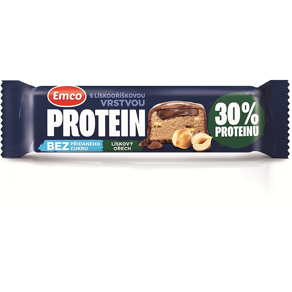 EMCO Proteinová tyčinka lískový oříšek 45 g