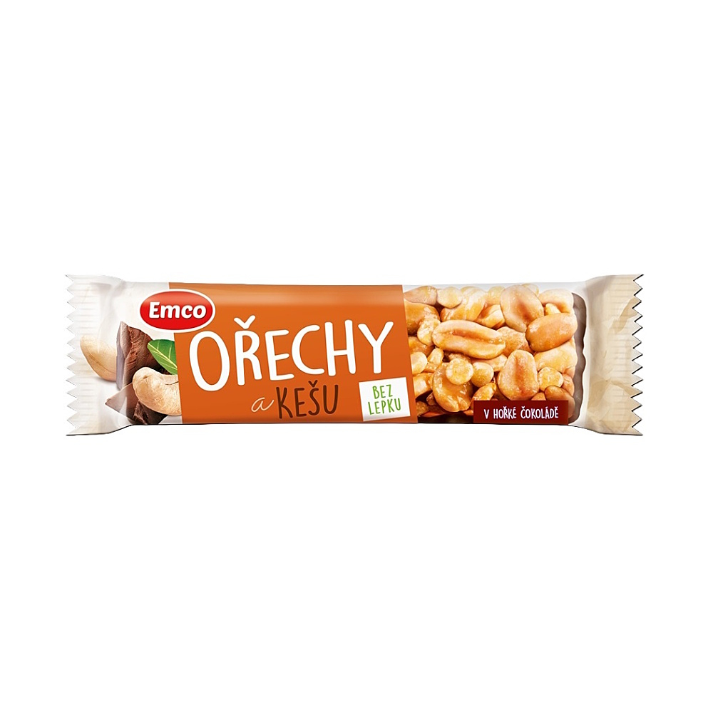 EMCO Tyčinka ořechy a kešu 35g