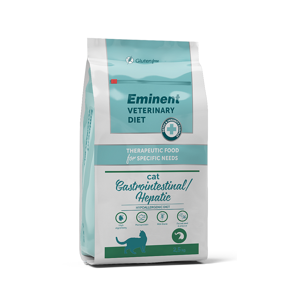 EMINENT Diet gastrointestinal hypoall hepatic granule pro kočky 2,5 kg