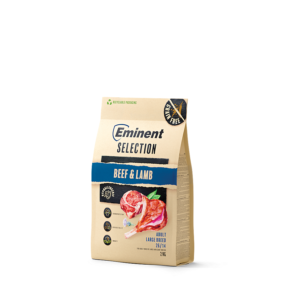 EMINENT Dog selection adult large breed beef&lamb granule pro psy 2 kg