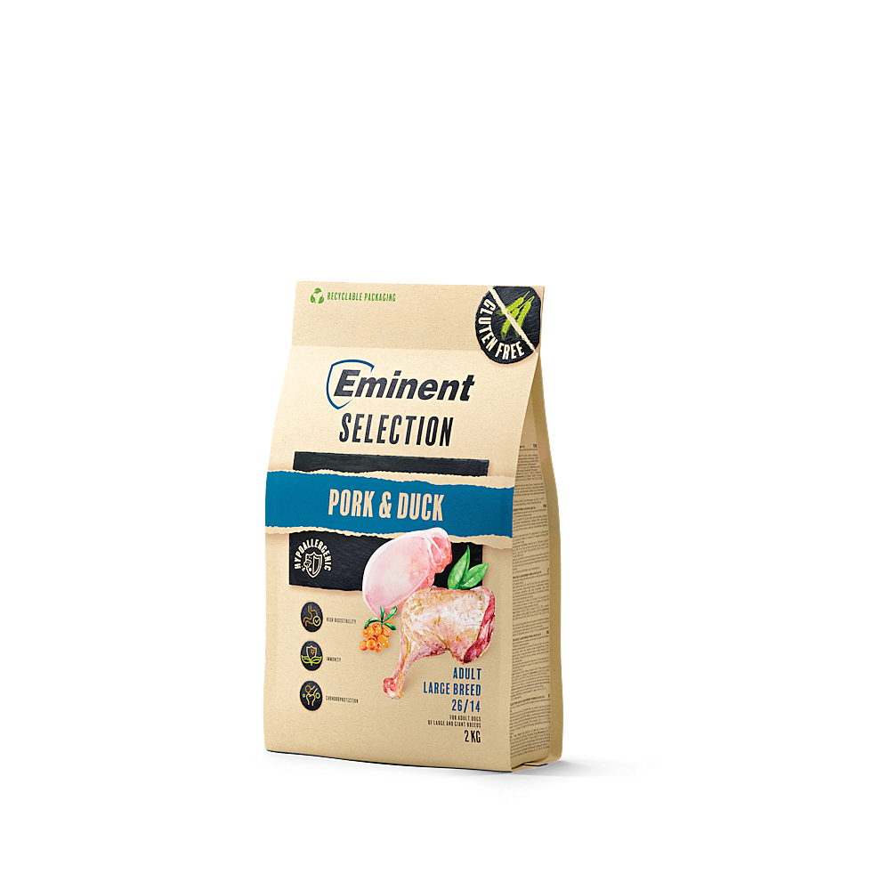 EMINENT Dog selection adult large breed pork&duck granule pro psy 2 kg