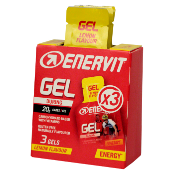 ENERVIT Gel citron 3 x 25 ml