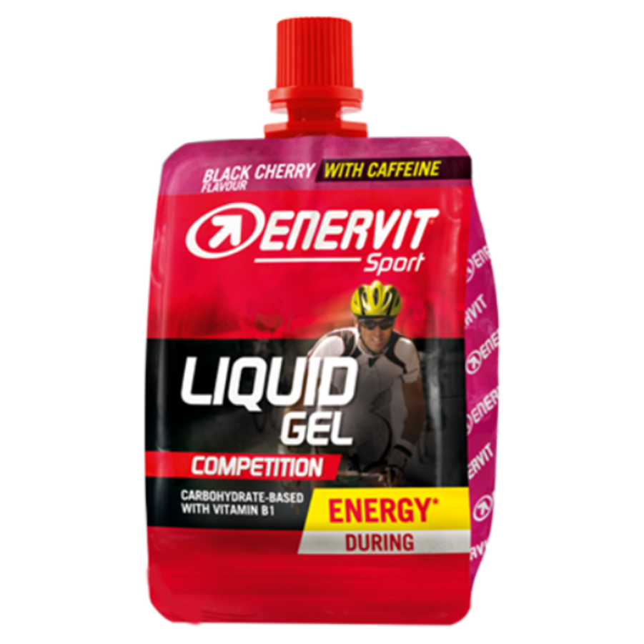 Levně ENERVIT Liquid gel competition s kofeinem příchuť višeň 60 ml