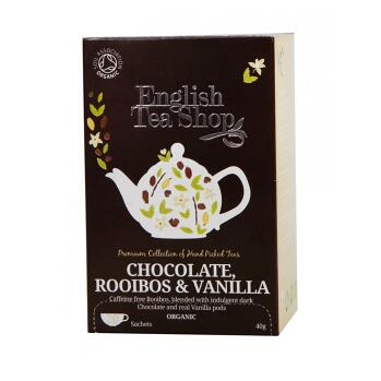 English Tea Shop Bio Čaj Čokokoláda Rooibos Vanilka 20 s.