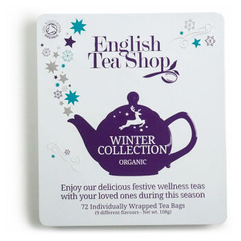 ENGLISH TEA SHOP Bio čaj v plechové kazetě 72 sáčků