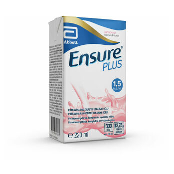 ENSURE Plus roztok s příchutí jahody  220 ml