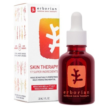 ERBORIAN  Noční pleťový olej Skin Therapy 10 ml (Korejské pleťové krémy a gely) - Vyživující, Korejská