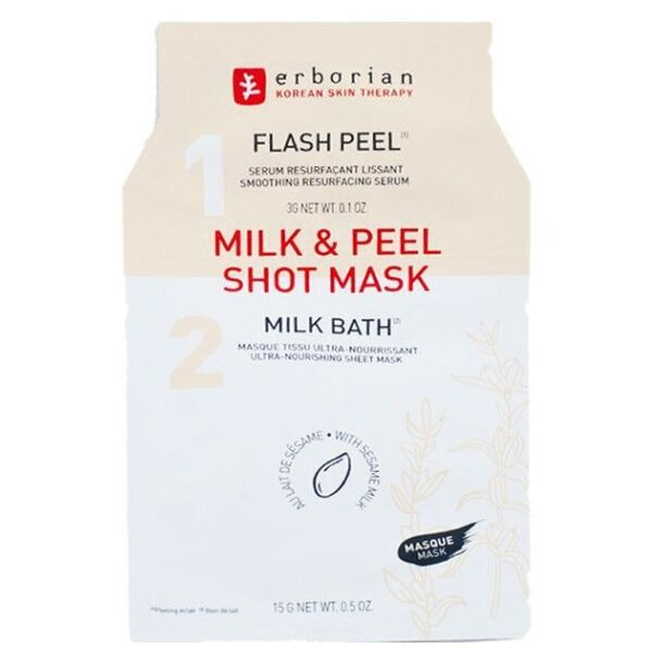 ERBORIAN  Vyživující pleťová maska (Milk & Peel Shot Mask) 18 g